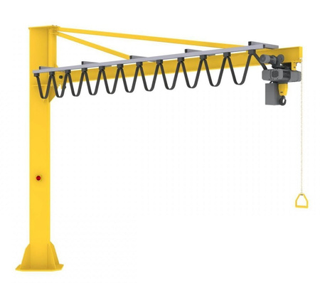 Żuraw słupowy z wciągnikiem elektrycznym łańcuchowym (udźwig: 500 kg) 95877761