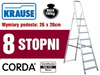 Aluminiowa drabina domowa Krause Corda 8 stopnie (wysokość robocza: 3,65m) 99674646