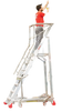Drabina magazynowa 5 stopniowa FARAONE (wysokość robocza: 3,28m) 99675069