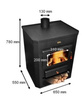 Piec koza stalowy fajerka 15kW - spełnia anty-smogowy EkoProjekt 04482070