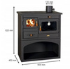 Piec kuchenka kuchnia westfalka z piekarnikiem 10kW (średnica wylotu spalin: prawy 130 mm) - spełnia anty-smogowy EkoProjekt 04482072