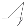 Podpory do masztu długiego 1kpl/2szt (wymiary: 1950mm x 1900mm x 1460mm) 37515646