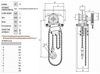 Wciągnik łańcuchowy przejezdny (udźwig: 1,5 T, wysokość podnoszenia: 3m, zakres toru jeznego: 66-106 mm) 9588157